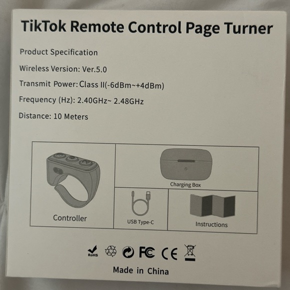 Blue Multifunction Remote Scrolling Ring in its original packaging! - Picture 3 of 5